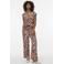 VERO MODA top met zebraprint roodbruin