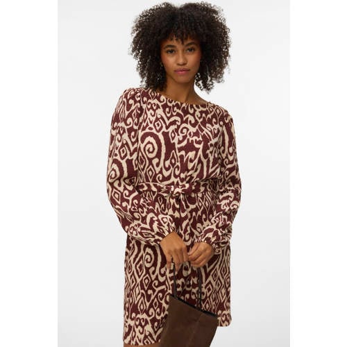 VERO MODA mini jurk donkerrood afbeelding