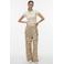 VERO MODA wide leg regular waist casual broek zand