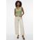 VERO MODA mouwloze top gebreid lichtgroen