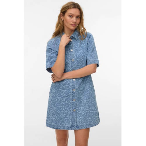 VERO MODA denim spijkerjurk light blue denim afbeelding