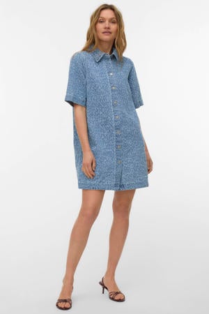 denim spijkerjurk light blue denim