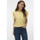 VERO MODA top broderie lichtgeel