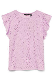 thumbnail: VERO MODA top broderie roze