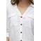 VERO MODA blouse met linnen wit
