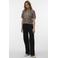 VERO MODA vest taupe gebreid