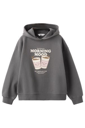 hoodie antraciet