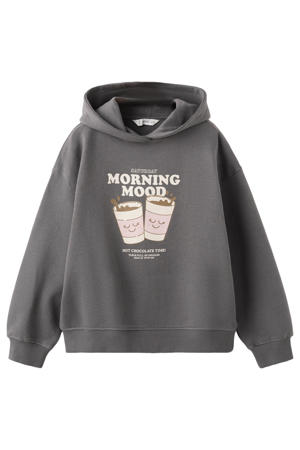 hoodie antraciet
