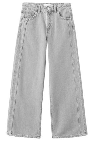 wide leg jeans grey denim