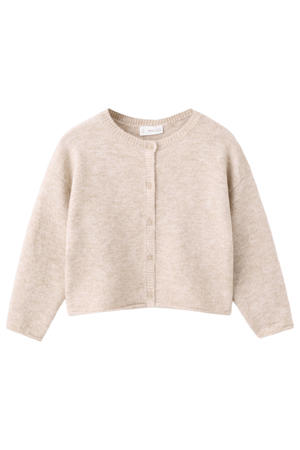vest beige fijn gebreid