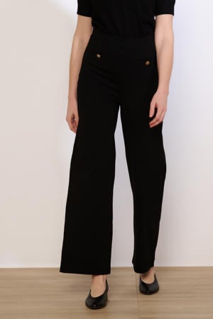 straight high waist cropped broek
