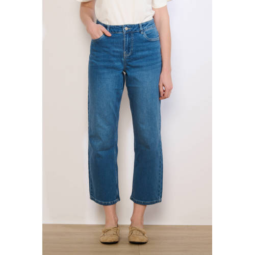 LOLALIZA high waist straight leg jeans light blue denim afbeelding