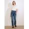 LOLALIZA high waist straight leg jeans dark blue denim