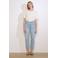 LOLALIZA high waist regular fit jeans light blue denim