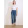 LOLALIZA high waist regular fit jeans medium blue denim