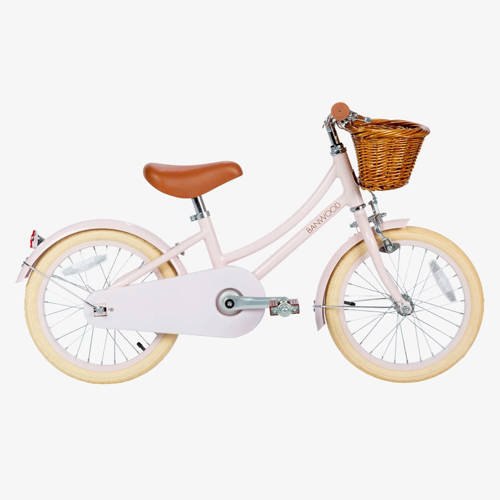 Banwood kinderfiets inch roze klassieke fiets roze afbeelding