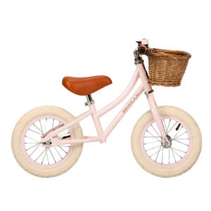 loopfiets first go 12 inch roze