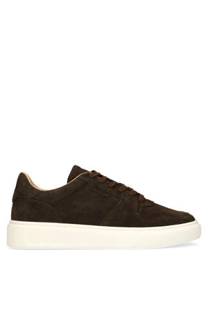 suède sneakers bruin