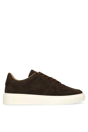 suède sneakers bruin