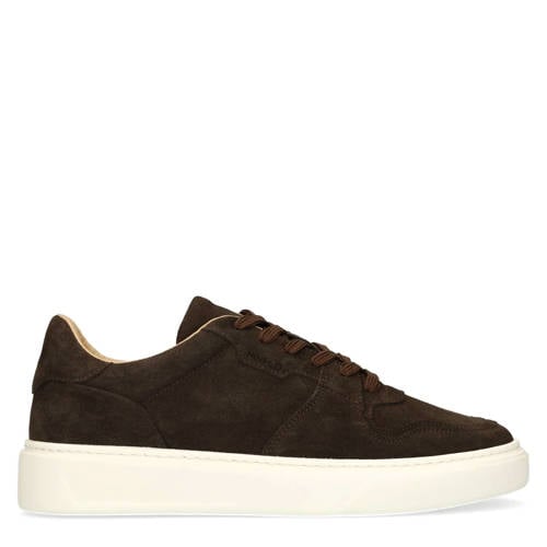 Manfield suède sneakers bruin afbeelding