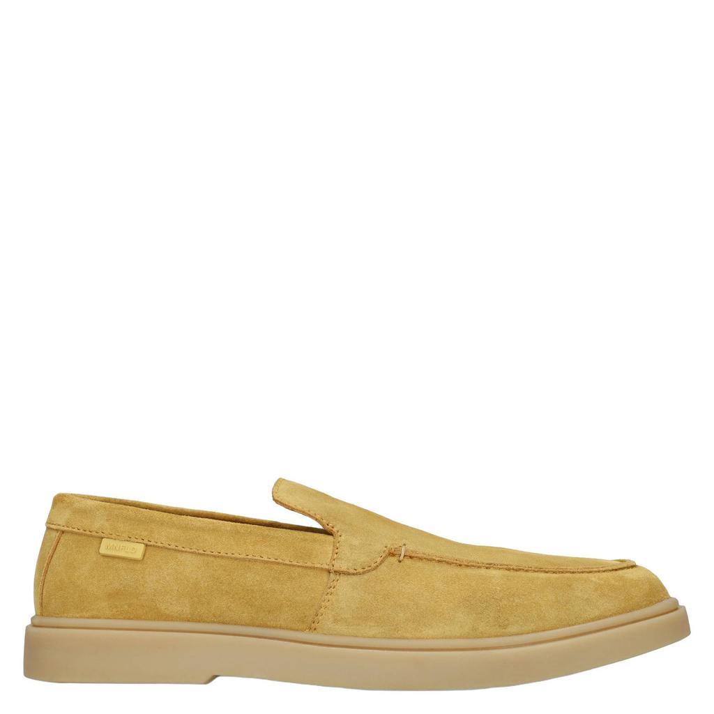 Gele heren Manfield suède loafers