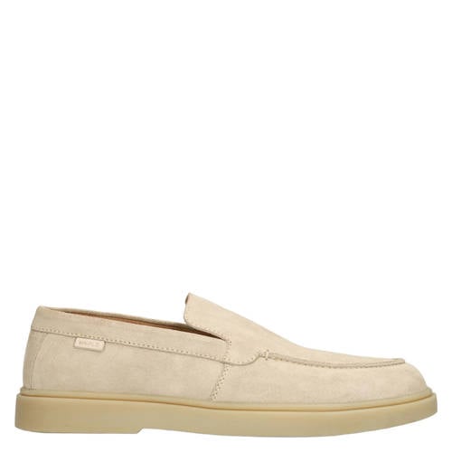 Manfield suède loafers beige afbeelding