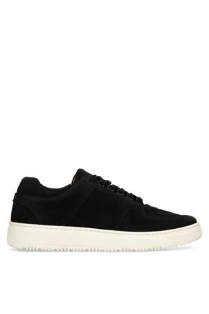 suède sneakers zwart