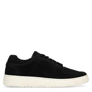 suède sneakers zwart