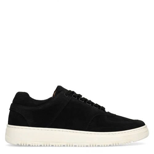 Manfield suède sneakers zwart afbeelding