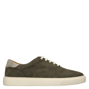 suède sneaker groen