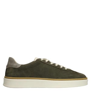 suède sneakers donkergroen