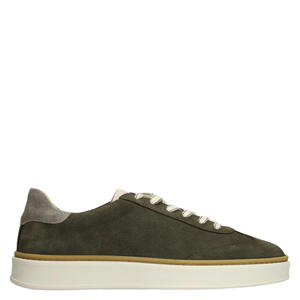 suède sneakers donkergroen