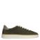 Manfield suède sneakers donkergroen