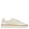 Manfield leren sneakers ecru
