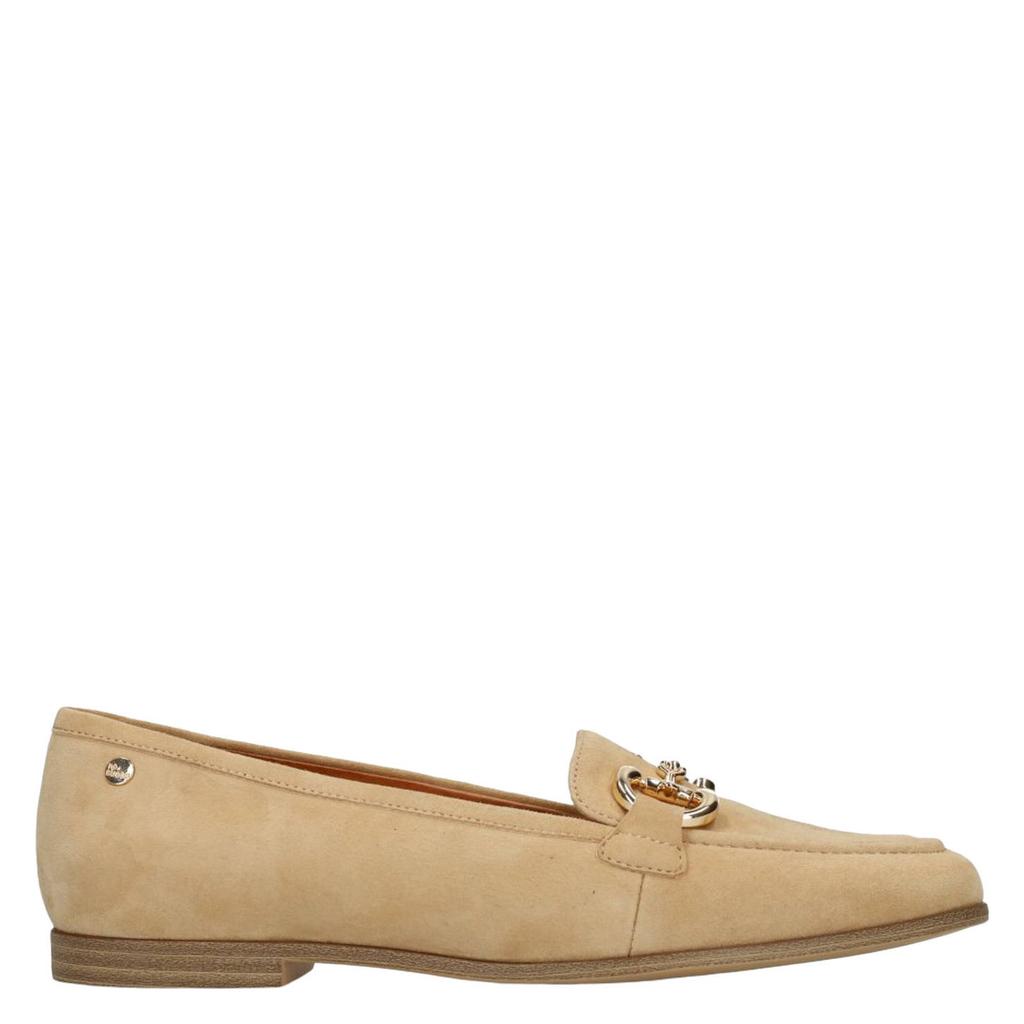 Beige dames No Stress suède loafers