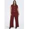 ONLY CARMAKOMA wide leg high waist casual broek rood