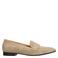 Manfield suède loafers met studs beige