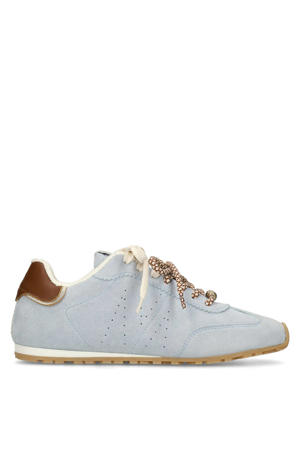 suède sneakers lichtblauw