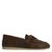 Manfield suède loafers donkerbruin