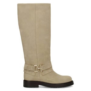 suède bikerboots beige
