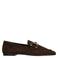Manfield suède loafers donkerbruin