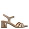 No Stress leren sandalettes brons