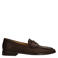 Manfield leren loafers met studs bruin