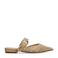 Manfield suède muiltjes beige