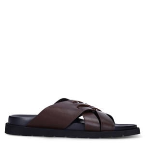 leren slippers bruin