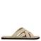 Manfield suède slippers beige