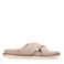 Manfield suède slippers beige