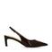 Manfield lakleren slingback pumps bruin