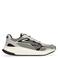 Manfield leren sneakers grijs