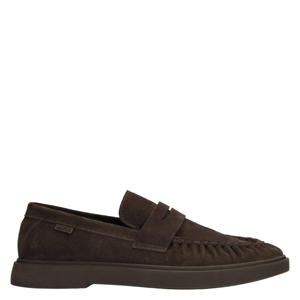 suède loafers bruin